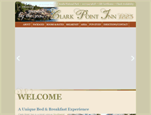 Tablet Screenshot of clarkpointinn.com